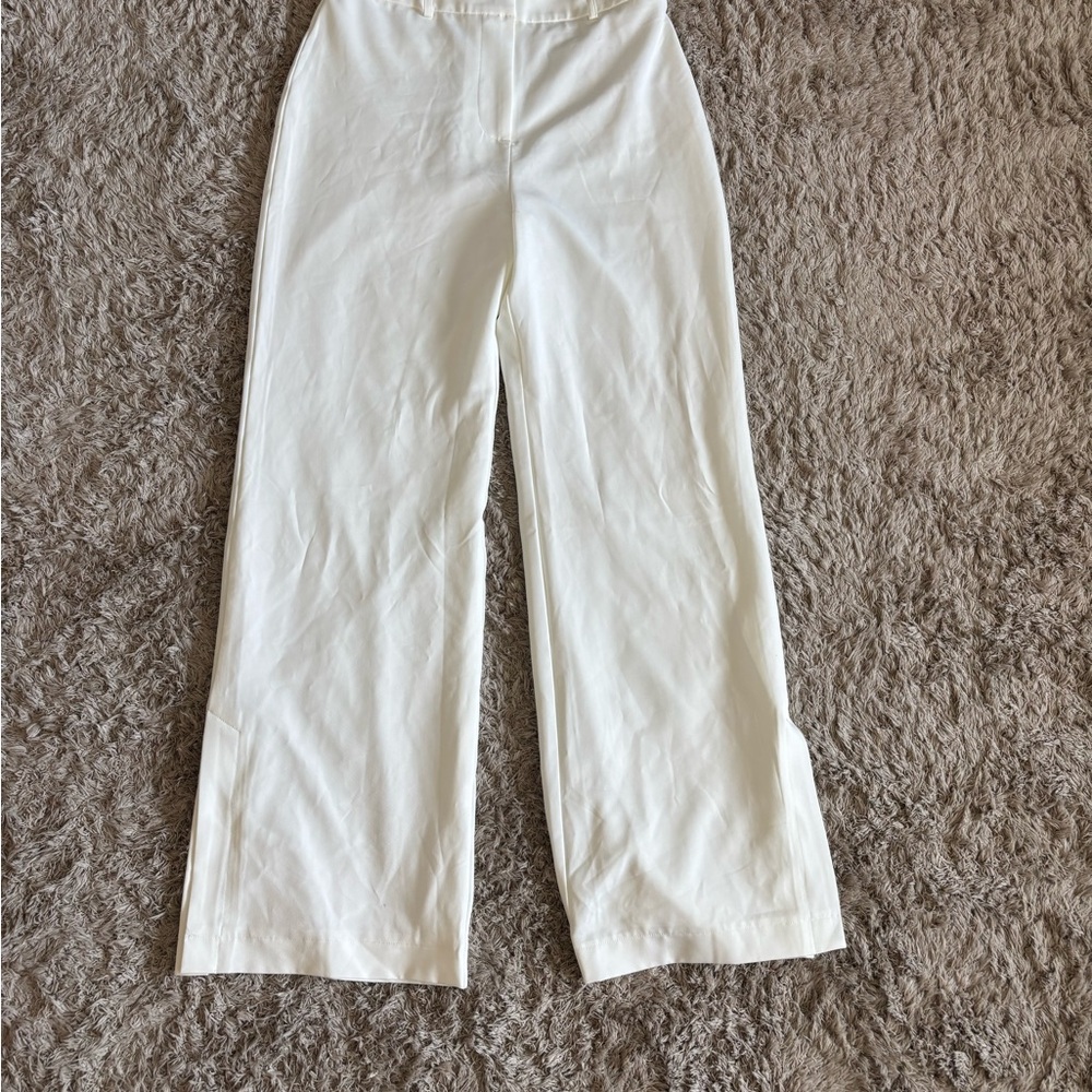 Lulu's White Flare Pants